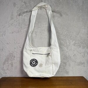 NWT Kipling HB7477 Sling Bag White Nylon Crossbody Shoulder Bag